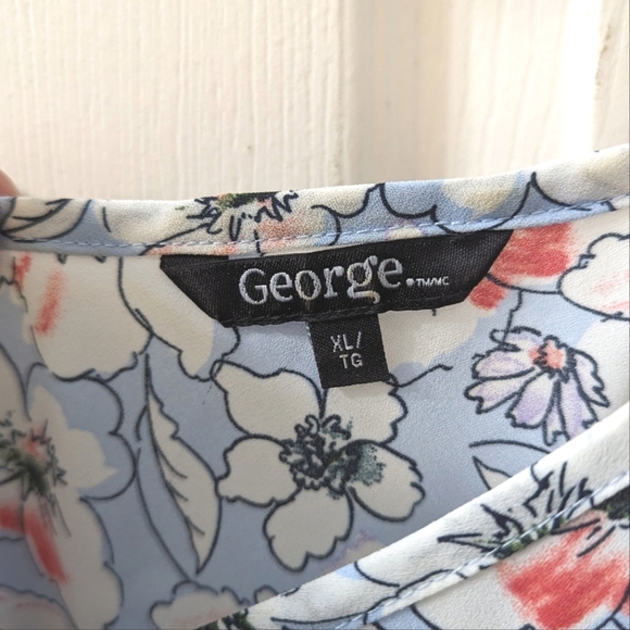 Floral Cami Blouse by George, XL - Picture 3 of 5